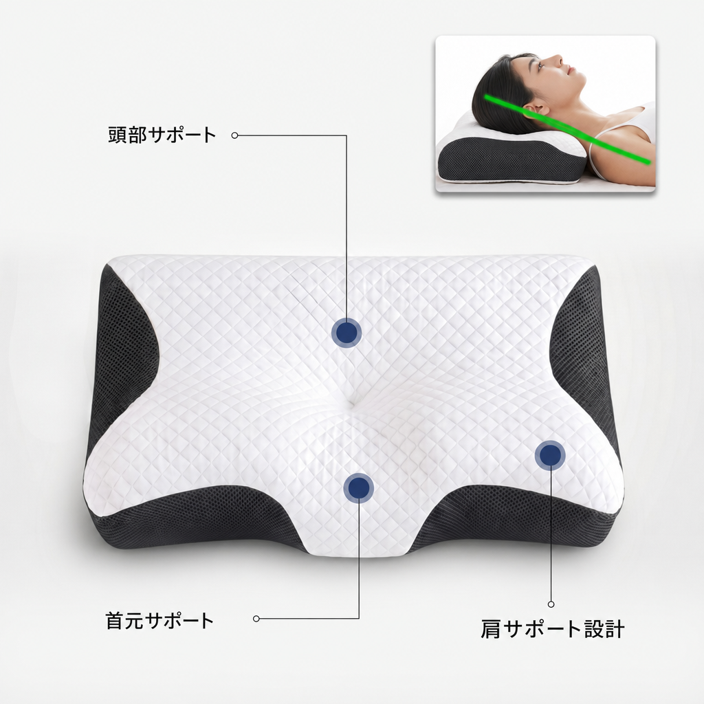 Airflow Pro快眠まくら 特徴説明