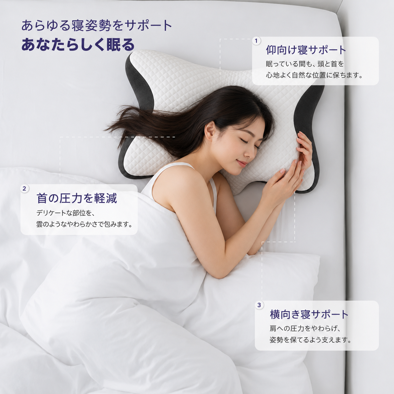 Airflow Pro™ | 首・肩にフィットする快眠まくら 画像 4